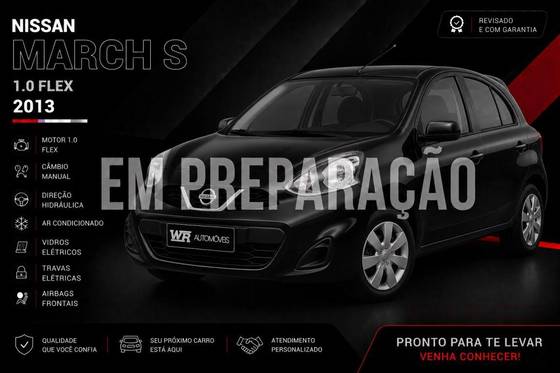 NISSAN MARCH 1.0 S 16V FLEX 4P MANUAL NISSAN MARCH 1.0 S 16V FLEX 4P MANUAL